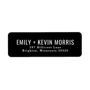 Einfachheit  Modern Return Address Label
