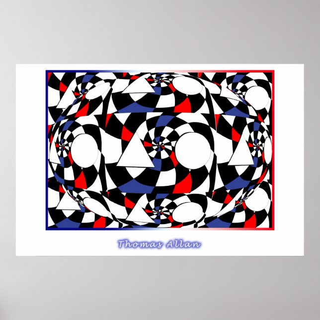 Einfachheit von Farbe und Form Poster (Vorne)