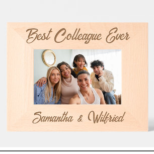 Einfachster bester Kollege jemals Name Individuell Geätzte Rahmen