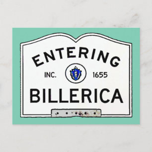 Einfahrt Billerica Postkarte