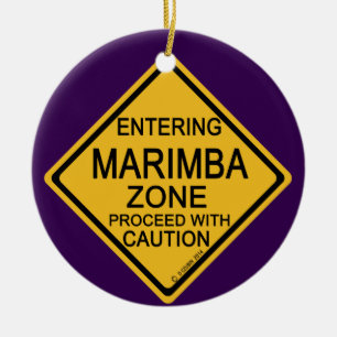 Einfahrt in die Marimba-Zone Keramik Ornament