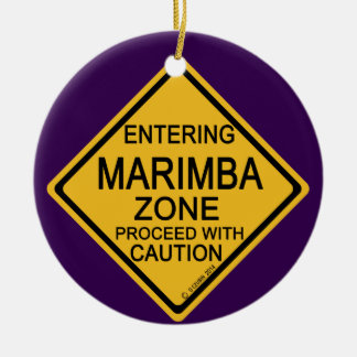 Einfahrt in die Marimba-Zone Keramik Ornament