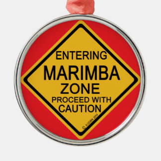 Einfahrt in die Marimba-Zone Ornament Aus Metall