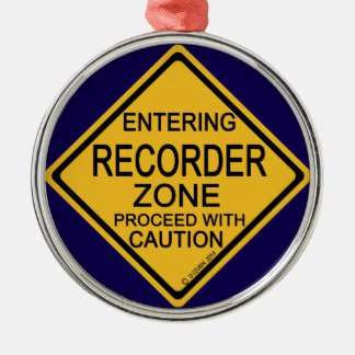 Einfahrt in die Recorder Zone Ornament Aus Metall