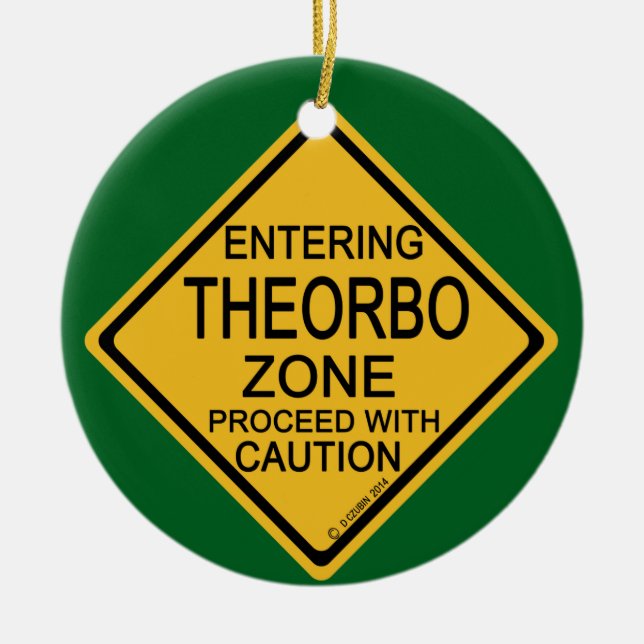 Einfahrt in die Theorbozone Keramik Ornament (Vorne)