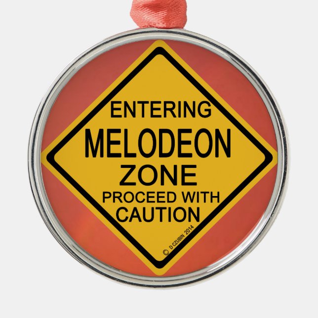 Einfahrt in Melodeon Ornament Aus Metall (Vorne)