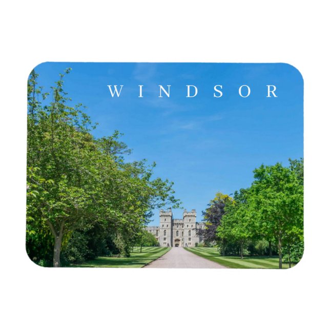 Einfahrt Windsor Castle Kühlschrankmagnet Magnet (Horizontal)