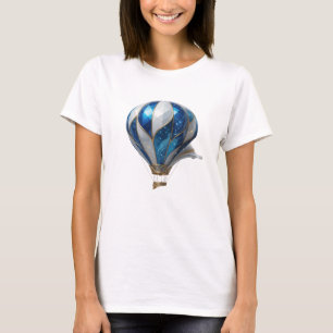 Einfallsreiches Gold BLaues und weißes HEIßLUFTBAL T-Shirt