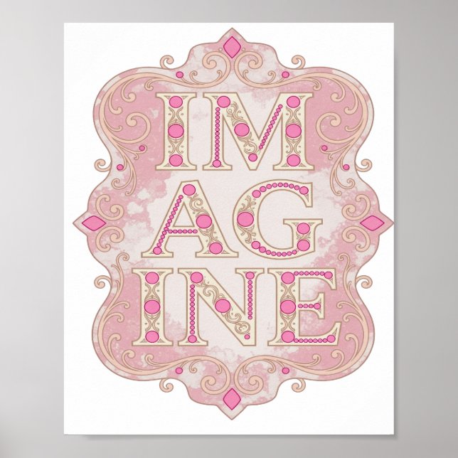 Einfallsreiches Gold IM AGINE Custom Design Poster (Vorne)
