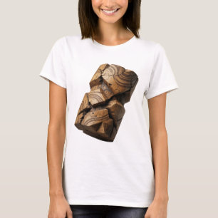 Einfallsreiches graues ABSTRACT ART Statement Desi T-Shirt