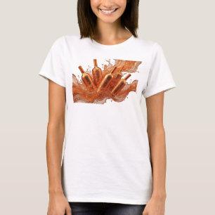 Einfallsreiches Orange ABSTRACT ART Grafik T-Shirt