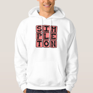 Einfältiger, einfacher Mensch Hoodie