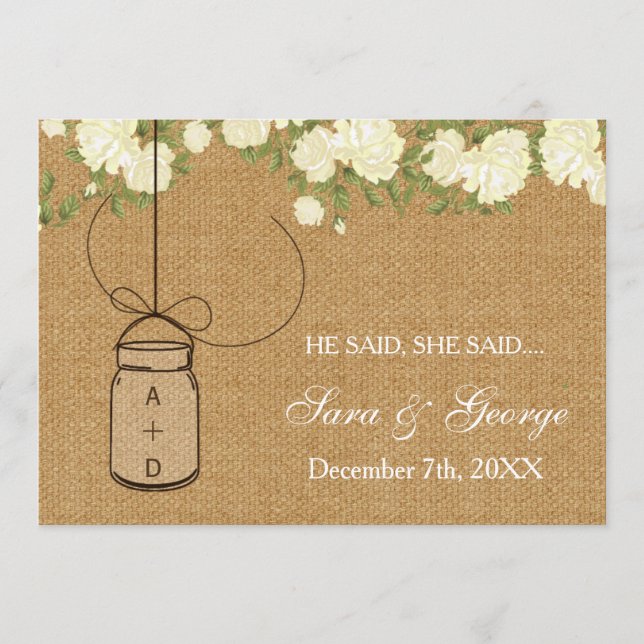 Einfaltspinsel Er sagte, sie sagte Brautparty-Spie (Vorderseite)