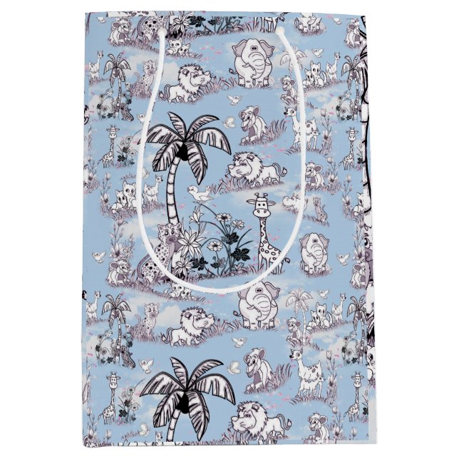 Einfärben zeichnend Kunst Mittlere Geschenktüte (Vorderseite)