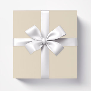 Einfarbig einfaches Champagner-Beige Geschenkpapier