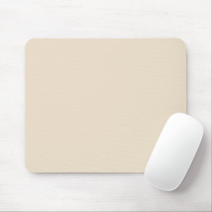 Einfarbig einfaches Champagner-Beige Mousepad