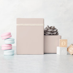 Einfarbig einfaches silbernes helles Shell-Pink Geschenkpapier