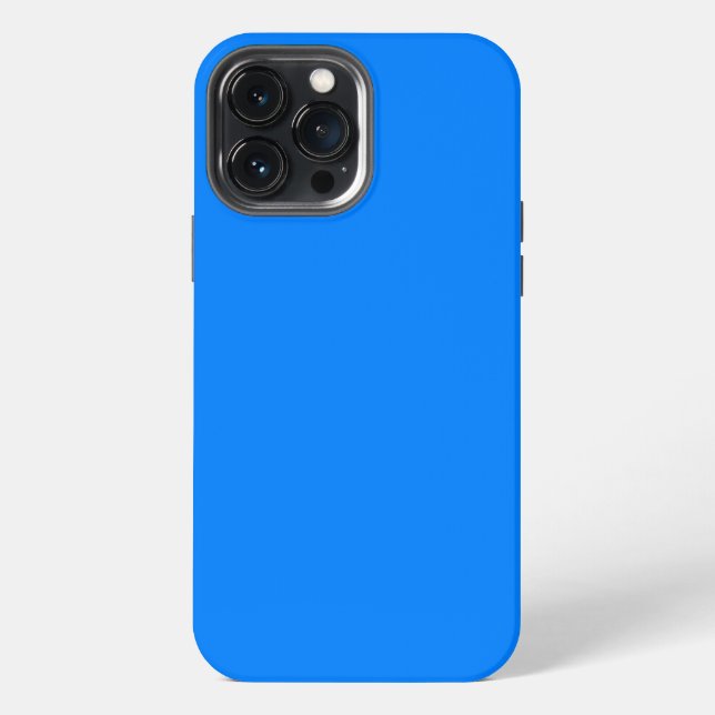 Einfarbig lebhaft blau iPhone hülle (Rückseite)