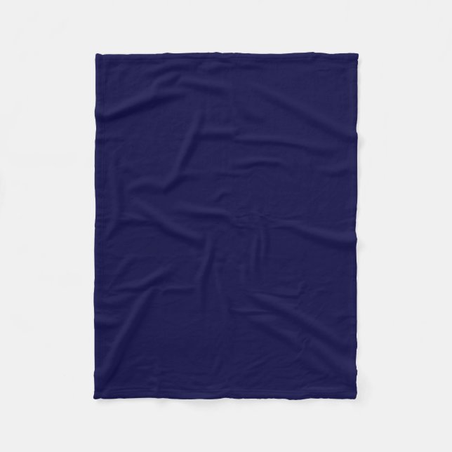 Einfarbig: Marineblau Fleecedecke (Vorderseite)