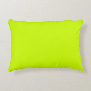 Einfarbig Neon Gelb Zierkissen