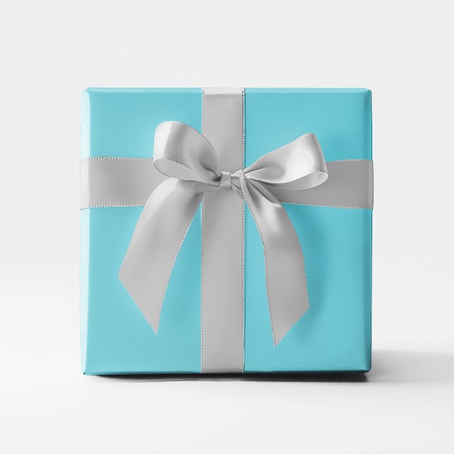 Einfarbig Robin-Ei-Blau Geschenkpapier (Solid Color Robin Egg Blue Wrapping Paper)