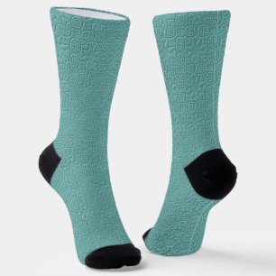 Einfarbige Crew-Socken mit zusätzlichem Design Socken