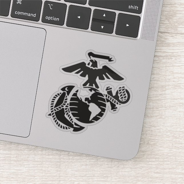 Einfarbige EGA - Schwarz Aufkleber (Detail)