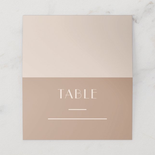 einfarbige Erdsonden Platzkarte (Außenseite Aufgefaltet)