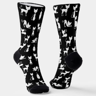 Einfarbige Katzen Socken