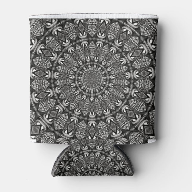 Einfarbige Mandala Dosenkühler (Vorderseite)