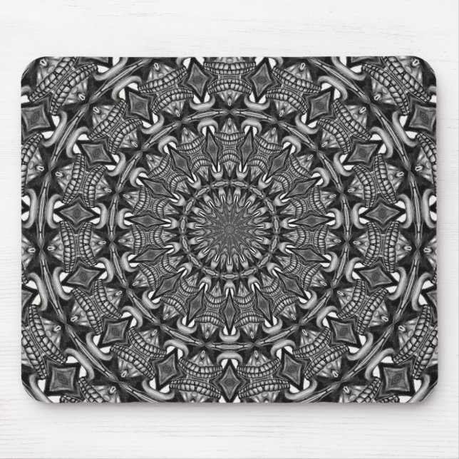 Einfarbige Mandala Mousepad (Vorne)