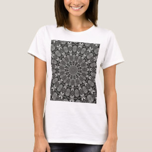 Einfarbige Mandala T-Shirt