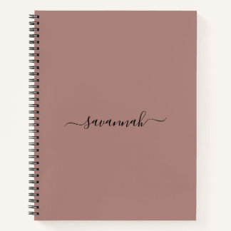 Einfarbige Monogramm-Skizzenbuch Notizbuch