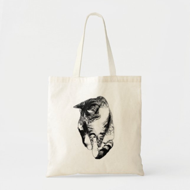 Einfarbige Tasche des Tabby Cat (Vorne)