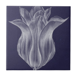 Einfarbige Tulpe III Fliese