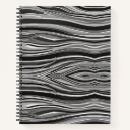 Einfarbige Wellen Notizbuch