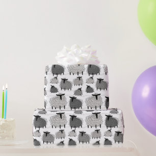 Einfarbige wollige Schaf-Verpackungspapier Geschenkpapier