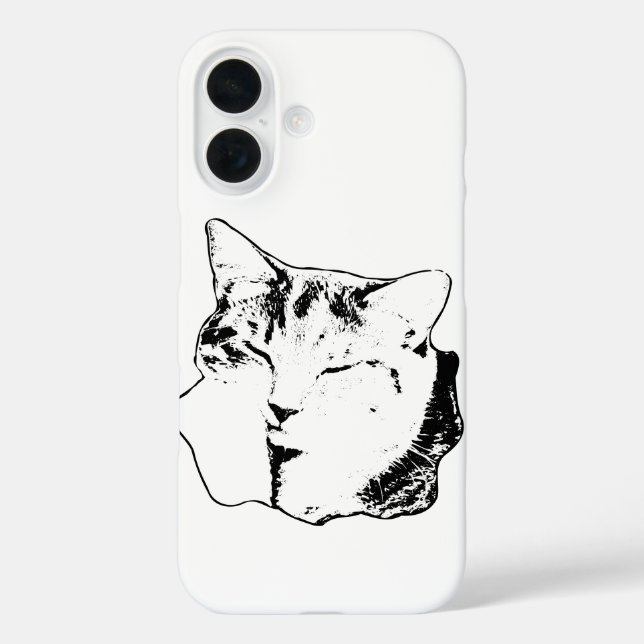 Einfarbiger Fall für Tabby-Katzen Case-Mate iPhone Hülle (Rückseite)