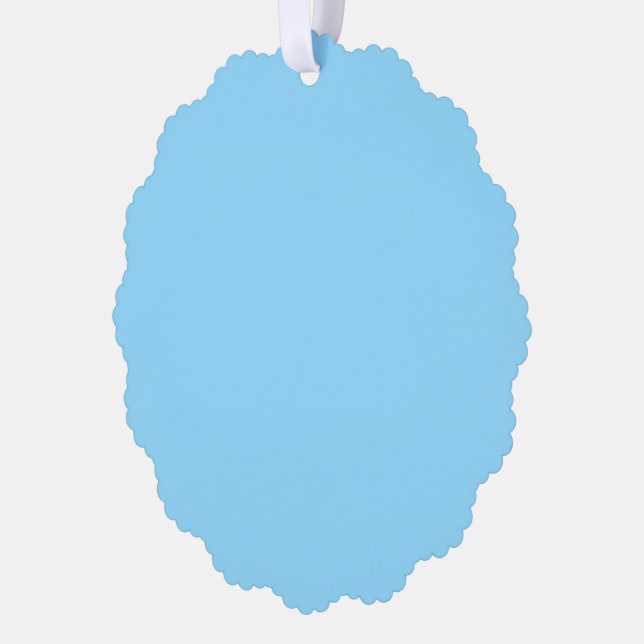 Einfarbiger hellblauer Hintergrund gleichmäßig gef Ornament Karte (Links)