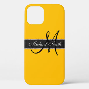 einfarbiger Hintergrund für Monogramm Case-Mate iPhone Hülle