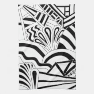 Einfarbiger Kunst-Deko-Entwurf Handtuch
