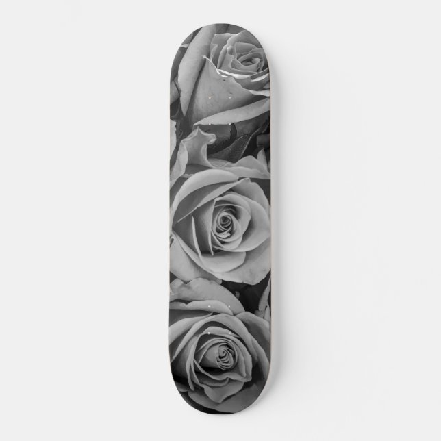 Einfarbiger RosenSkateboard Skateboard (Vorderseite)