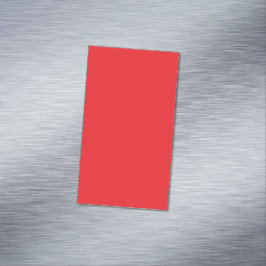 Einfarbiger roter Hintergrund  Magnetische Visitenkarte