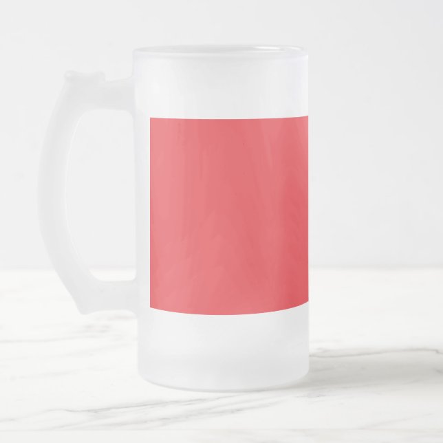 Einfarbiger roter Hintergrund  Mattglas Bierglas (Links)