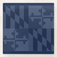 Einfarbiger Untersetzer Maryland-Flagge -