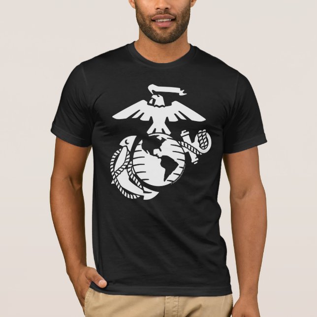 Einfarbiges EGA - weiß T-Shirt (Vorderseite)