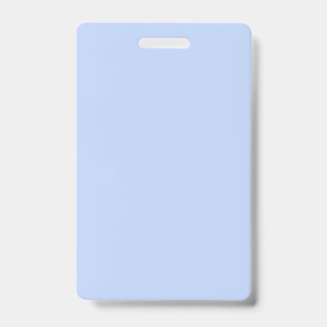 Einfarbiges, einfaches Periwinkle Hellblau Ausweis (Vorderseite)