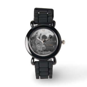 einfarbiges landschaftliches Lifelike-Bild des nie Armbanduhr