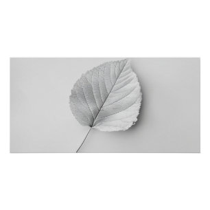 Einfarbiges Minimalblatt Poster