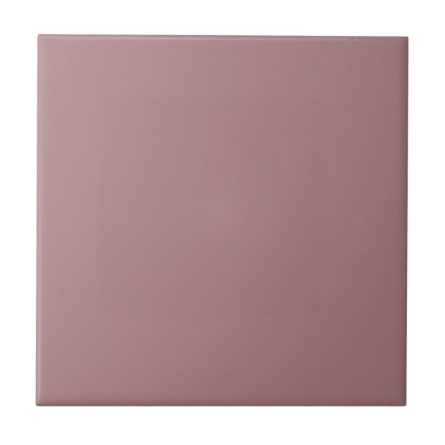 Einfarbiges, schlichtes staubiges Rosa Fliese (Vorderseite)